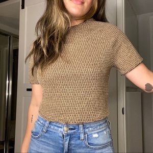 Urban Outfitters Short Sleeve Crop Top